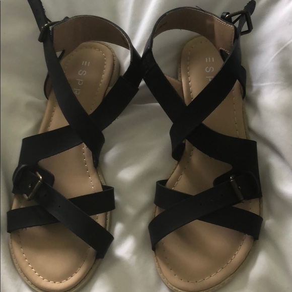 Esprit black sandals size 6.5 - Picture 5 of 6